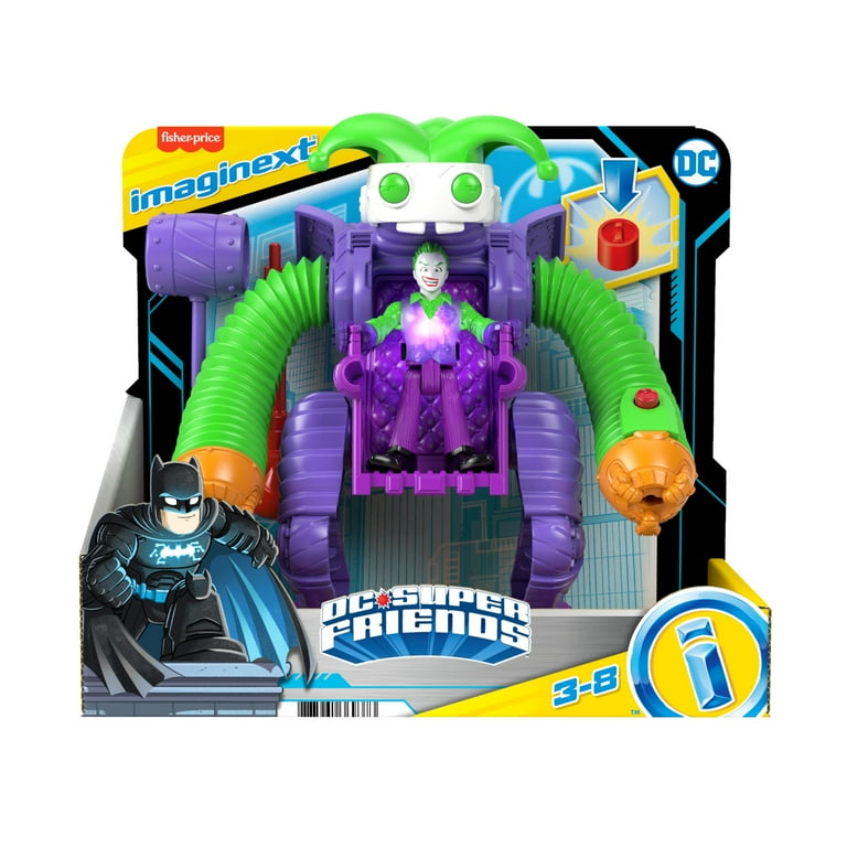 Imaginext DC Super Friends Joker Battling Robot Toy, 3-Piece