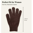 thumbnail image 4 of 1Pairs Magic Knit Gloves for Women /Man Cold Weather Winter Solid Color for Daily Sports Workout Runnging Jogging Full Finter, 4 of 7