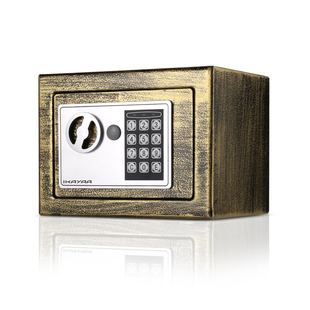 iKayaa Steel Digital Electronic Safe Box Jewelry Gun Security Keypad ...
