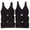 Black, variant on Sofra Women's 6 Pack of Seamless Padded Sports Bras-Perforated