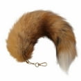 thumbnail image 2 of Best Deals！Fox Tail KeychaIn Furry Tail Backpack Tassel，Toys KeyrIngs，Handbag Accessory Hook Pendant，1× Accessories Props Fox Tail Accessories Pendant，D, 2 of 7