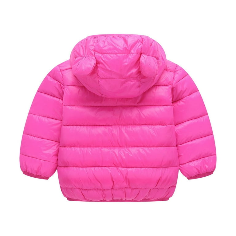  rrhss Baby Girls Button Formal Coat Toddler Kids Hooded Woolen  Jacket Fall Winter Outwear Pink Size(5-6 Years): Clothing, Shoes & Jewelry