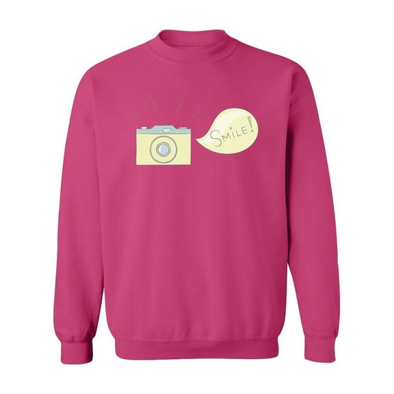 Photo Camera "Smile"  Sweatshirt Women -Image by Shutterstock, Female Large