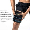 thumbnail image 2 of Support Sleeve - Compression Hamstring Wrap with Anti-Slip Silicone Strips, Quadriceps Support for Sports Recovery and Workouts, 2 of 8
