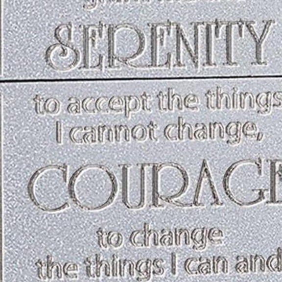 Zippo Serenity Prayer Design Satin Chrome Pocket Lighter