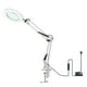 thumbnail image 2 of Neoglint Flexible abrazadera lámpara de mesa con 8x lupa brazo oscilante regulable LED luz de escri Neoglint  Lámpara de clip, 2 of 7