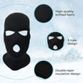 thumbnail image 6 of Viworld 3 Hole Knitted Full Face Ski Mask Winter Balaclava Face Cover for Outdoor Sports, 6 of 7