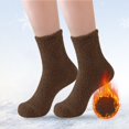 thumbnail image 4 of DQRPSEETB Fuzzy Socks 2 Pairs Cozy Slipper Fluffy Socks Casual Socks for Men Winter Warm Soft Cabin Stocking Comfy Sleep Socks Slipper Socks for Men, 4 of 4