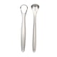 thumbnail image 1 of Juego de 2 Limpiadores de Lengua de Acero Inoxidable - Diseño Ergonómico para una Limpieza Profunda y Frescura Duradera, Incluye Estuche Portátil, Color Plata, 1 of 6
