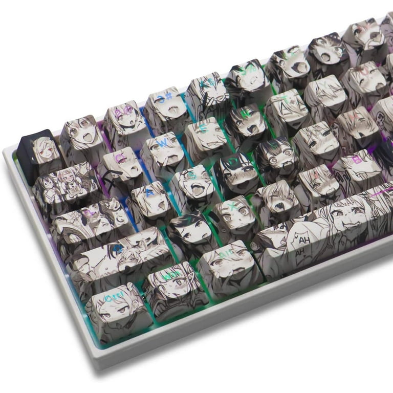 Pikamee Amano 108 Keycap PBT Vtuber DYE Sublimation Light