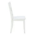 thumbnail image 5 of Linon Delia 5 Piece Wood Dining Set Lightly Burnished Edges in Antique White, 5 of 10