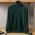 thumbnail image 1 of Men's Turtleneck 100% Mink Cashmere Sweater Men 2023 Autumn and Winter Large Size Loose Knitted Sweater Keep Warm Top Men Jumper, 1 of 5
