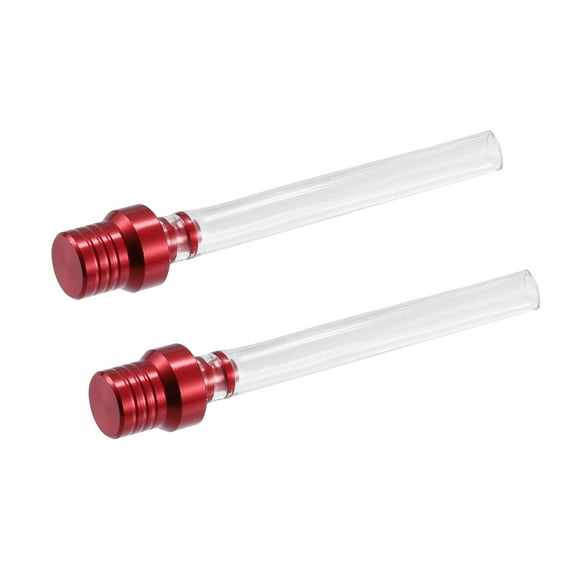 Unique Bargains 2 Pcs Red Gas Universal Cap Air Vent Hose Tank Breather Two Way Valve Tube for Dirt Bike Motorbike
