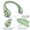 thumbnail image 3 of CIVPOWER Ventilador de cuello: Ventilador portátil sin aspas recargable con refrigeración personal para el cuello, manos libres, 3 velocidades, batería de 4000 mAh, diseño de auriculares portátiles op, 3 of 5