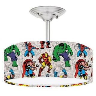 Avengers Bedside Table Lamp (Conical, 38cm) Lamp Light Light Kids  Superheroes