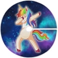thumbnail image 1 of FMSHPON Dabbing Unicorn Colorful Galaxy Xmas Christmas Tree Skirt Stand Mat for Holiday Party Decoration Indoor Outdoor 36 inches, 1 of 6