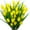 Yellow, variant on Morttic 8 Bundles Outdoor Artificial Tulips Fake Flowers UV Resistant Faux Plastic Greenery Shrubs Plants for Home Outside Garden Porch Window Farmhouse Decor