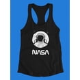 thumbnail image 3 of NASA Nasa Astronaut Over Moon Racerback Tank Women -NASA Designs, Female x-Small, 3 of 4