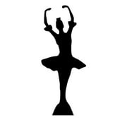 73 x 30 in. Ballerina Silhouette Cardboard Standup