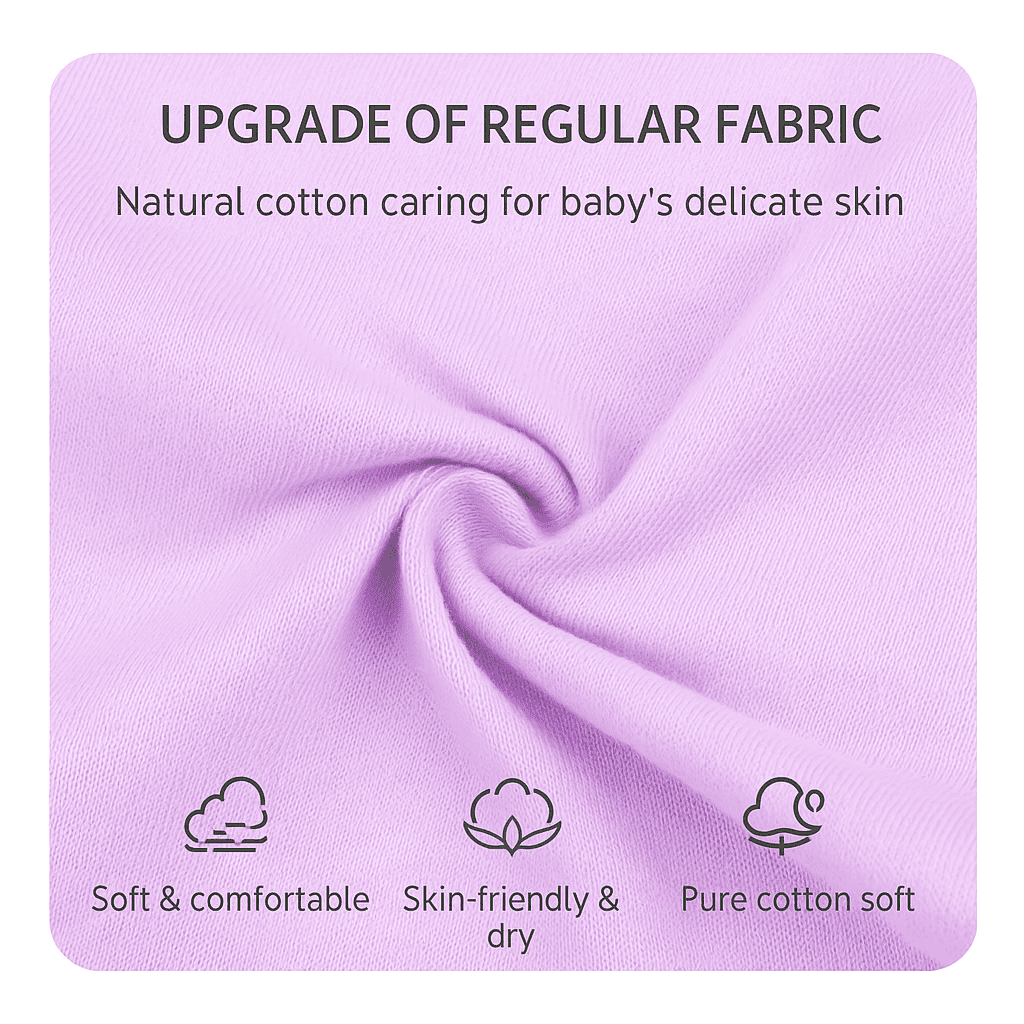 MCTOURY Baby Bodysuit for Infants – Short Sleeve Envelope Neck Onesie with Snap Closures, Soft Breathable Cotton, Unisex Newborn Clothes for Girls & Boys