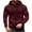 Red, variant on Men's Zip Up Hoodie Lightweight Long Sleeve Sweatshirt Thermal Winter Jacket Casual Loose Fit Pullover Outerwear with Raglan Sleeves for Outdoor Sports GY1