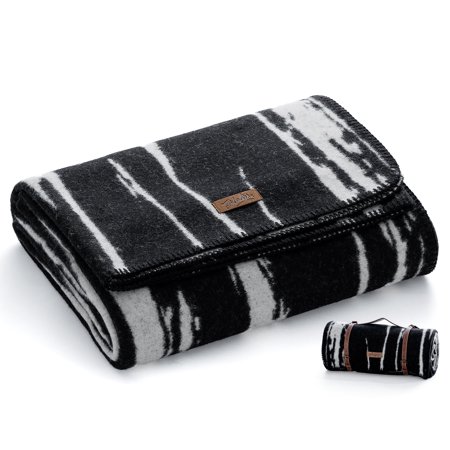 100% Wool Blanket, 62" x 86", Warm, Thick, Washable, Military Wool Blanket, Great for Camping, Outdoors, Sporting Events, Survival Kits
