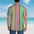 thumbnail image 5 of Hawaiian Shirt for Men, Pastel Wood Planks Summer Shirts for Men, Mens Button Down Short Sleeve Shirt, 5 of 7