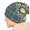 thumbnail image 7 of Beanie Hats for Men and Women, Blue Gears Mechanics Patterns Adult Unisex Knit Hat Winter Warm Skull Cap, 7 of 7
