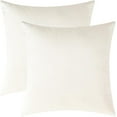 thumbnail image 6 of Set of 2 Cozy Square Decorative Throw Pillow Covers for Couch and Bed, Cream, 16 x 16 Inches, 6 of 6