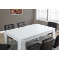 thumbnail image 3 of Dining Table, 60" Rectangular, Kitchen, Dining Room, White Laminate, Contemporary, Modern, 3 of 21