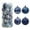 *SNew--Dark Blue, variant on 24-Pack Christmas Ball Ornaments with Strings,Medium Size Baubles, Shatterproof Plastic Christmas Bulbs, Hanging Decorations for Xmas Tree, Holiday, Wedding, Party