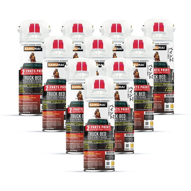 Samurai 2Part Bed Liner Spray White, 11.3 Ounce 2Part Polyurethane