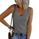 thumbnail image 4 of Camisetas de entrenamiento Umfun para mujer, camisetas sin mangas para mujer, tops halter para mujer, camisetas sin mangas lisas con cuello en U, camisetas informales de verano para hacer ejercicio, 4 of 5