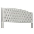 thumbnail image 3 of Elle Decor Celeste Queen Size Headboard Pearl Grey Velvet, 3 of 5