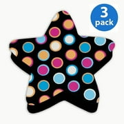 (3 pack) (3 Pack) Ashley, ASH10026, Color Dot Magnetic Whiteboard Eraser, 1 Each, Multicolor,Black