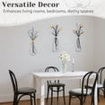 thumbnail image 3 of Metal Wall Art Decor Rustic Home Decor Modern Farmhouse Dining Room Housewarming Gifts Minimalist Flower Wall Decors for Livingroom Bathroom Bedroom 3PCS Design 2, 3 of 6