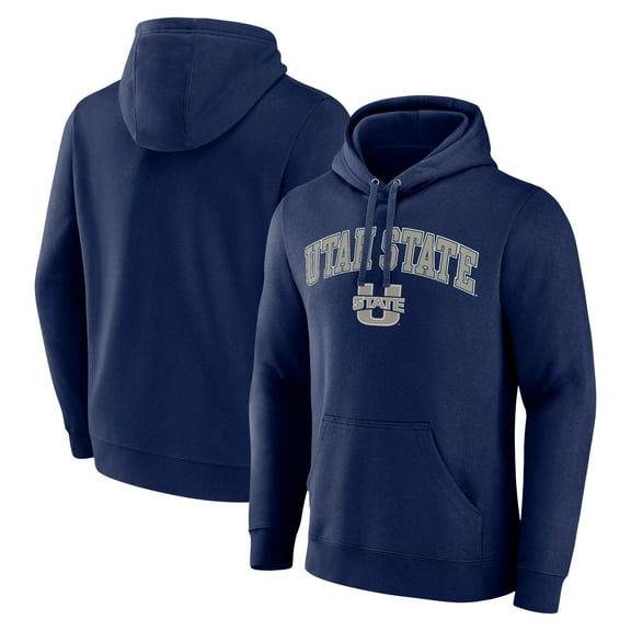 Men's Navy Utah State Aggies Campus Pullover Hoodie