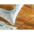 thumbnail image 4 of Ambesonne Fox Quilted Bedspread Set 3 Pcs, Sleeping Fox Watercolors, Queen Size, Orange Blue Olive Green, 4 of 5