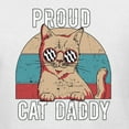 thumbnail image 2 of Proud Cat Daddy Cat Lover Mens Long Sleeve Shirt, White, Medium, 2 of 5