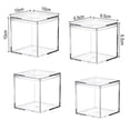 thumbnail image 3 of 4pcs Durable strong Clear Acrylic Storage Boxes Organizer Containers Suitable For Wedding Functions Snacks Gift, 3 of 6
