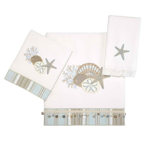 Avanti Linens By the Sea 3 Pc Towel Set - White