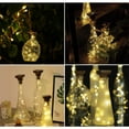 thumbnail image 1 of 1/6 piezas de cadena de luces solares con corcho para botellas de vino, 20 luces LED, 1 of 11