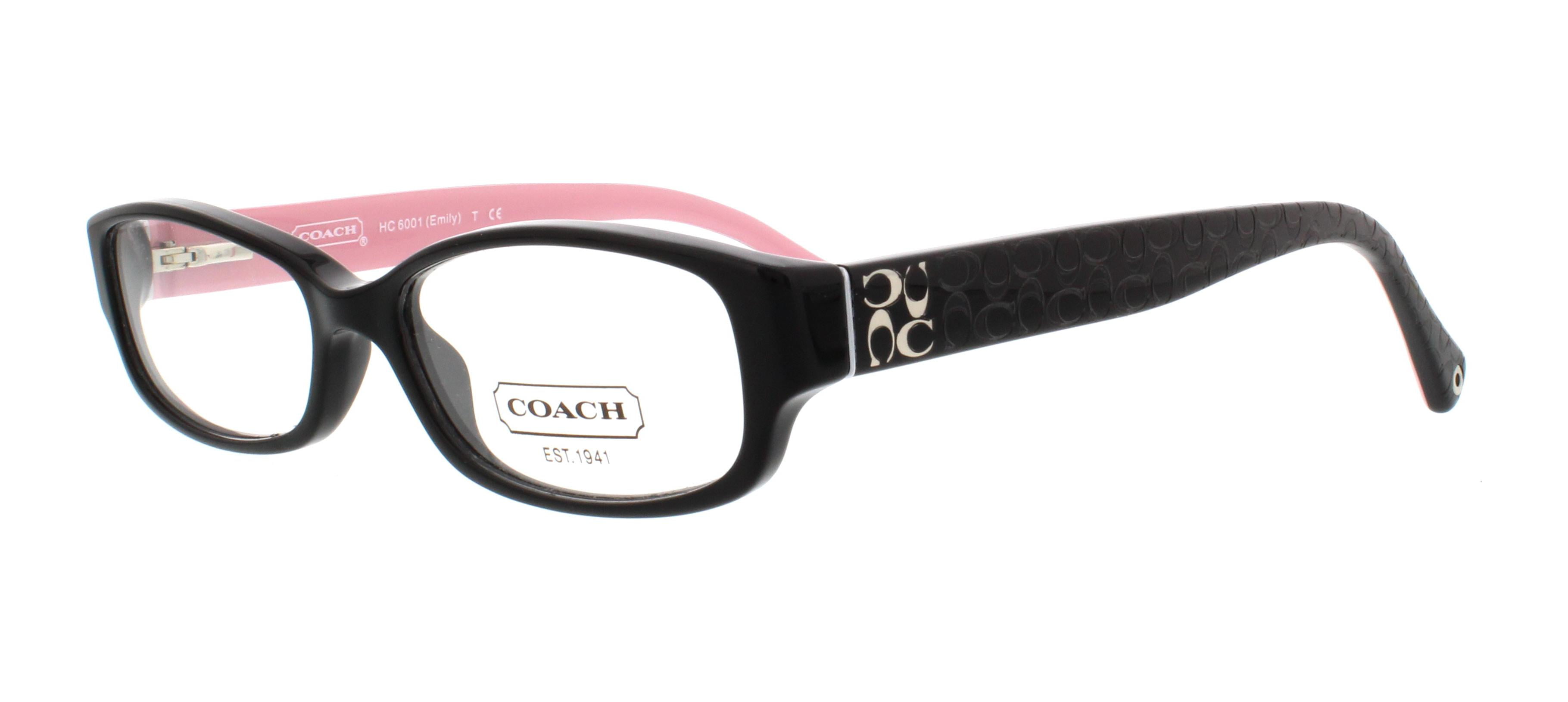 COACH Eyeglasses HC6001 EMILY 5053 Black 50MM