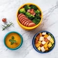 thumbnail image 4 of Silicone Lunch Container Durable High Temperature Resistant Lunch Box for Storing Kids Snacks Takeout Leftovers  Green, 4 of 8