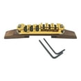 thumbnail image 3 of Silletas de puente ajustables de palisandro para guitarra de jazz, accesorio de repuesto dorado, 3 of 8