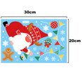 thumbnail image 2 of Decoraciones navideñas para ventanas electrostáticas de Papá Noel y alces, para vacaciones, decoración de fiestas, 2 of 5