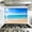 Color 4, variant on Kitchen Backsplash Peel and Stick Wall Murals Beach scene showing sand sea sky Removable Mural 35.4"W x 23.6"H, Oil Proof Vinyl Wallpaper for Fireplace & Behind Stove