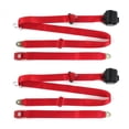 thumbnail image 1 of Jeep Wagoneer 1963-1991 Standard 3 Point Red Retractable Bucket Seat Belt Kit - 2 Belts, 1 of 1