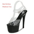 thumbnail image 1 of LTARTA Heels Clear Shoes Woman Platforms High Heels Sandals Sexy Big Fish Toe  Shoes New Crystal Sandals Slipper Walking Show, 1 of 7