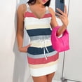 thumbnail image 4 of Vestido sin mangas con tirantes estampados con cuello en V a la moda para mujer Pompotops ghjkhdj3900, 4 of 8